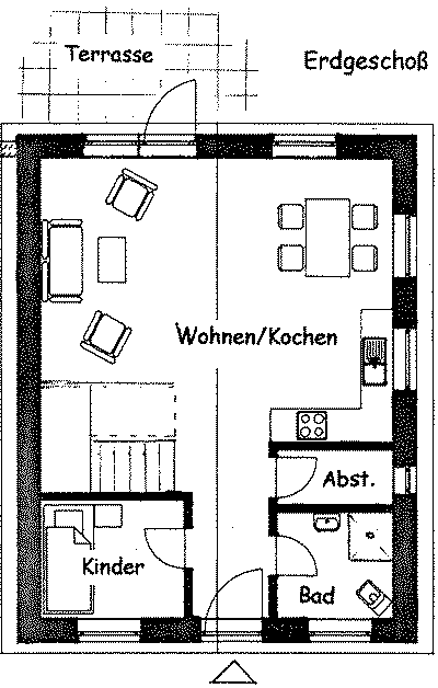 Ferien - Backhaus,Erdgescho�