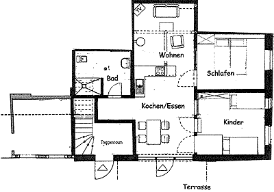 Ferien - Wohnung zum Hof